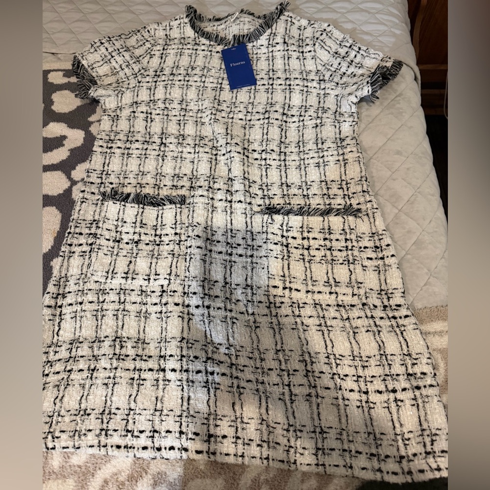 Tweed Black and White dress
